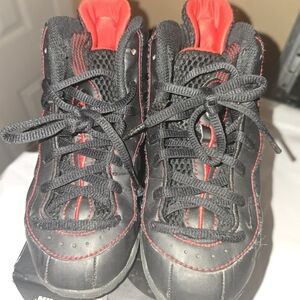 Nike Kids Black and Red Sneakers